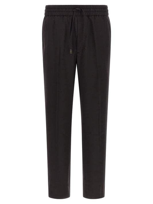 Brioni Brown Wool Casual Pants