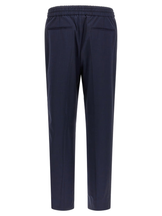 Brioni Blue Wool Casual Pants