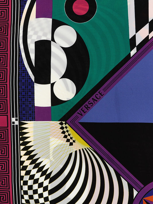 Versace Multicolor Silk Foulard