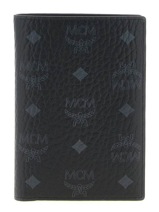 MCM Black Polyethylene Wallet