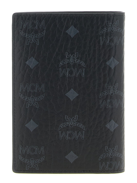 MCM Black Polyethylene Wallet