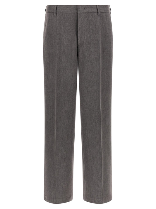 CELLAR DOOR Brown Polyester Casual Pants