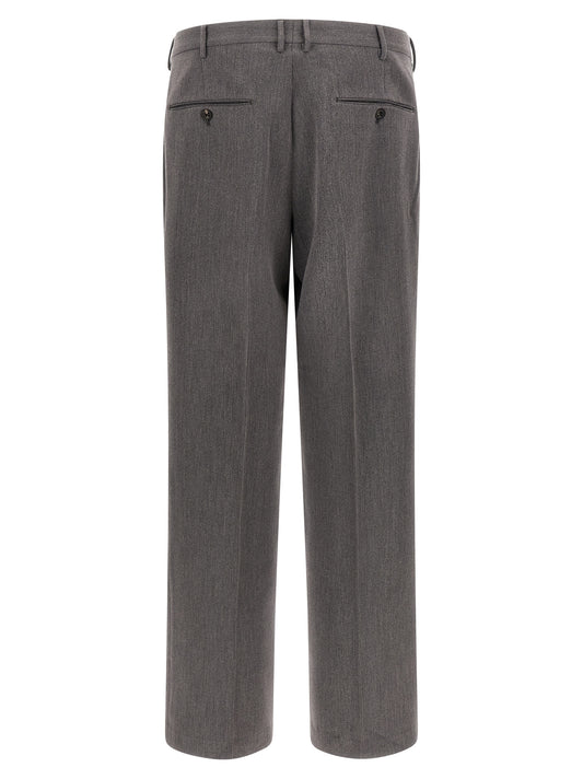 CELLAR DOOR Brown Polyester Casual Pants