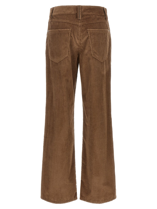 Brunello Cucinelli Brown Cotton Casual Pants