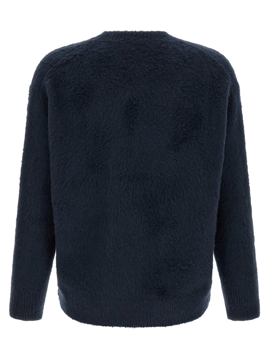 Roberto Collina Blue Cotton Cardigan