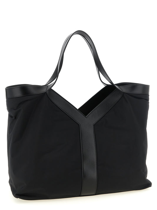 Saint Laurent Black Calfskin Tote Bag