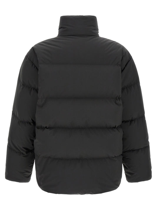 Saint Laurent Black Polyester Full-Length Jacket