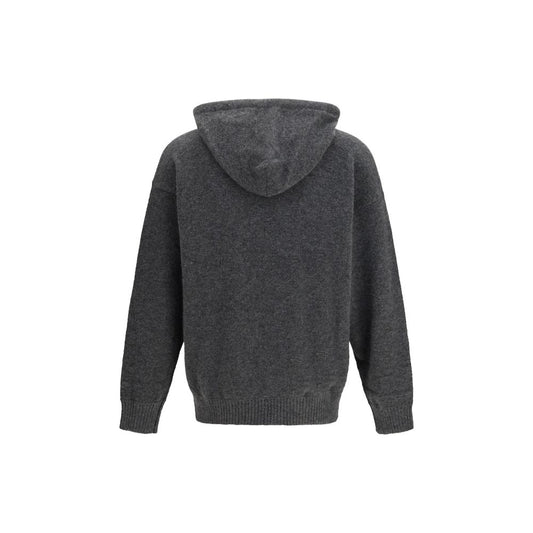 Laneus Gray Cashmere Hoodie