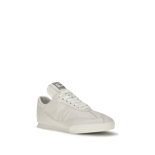 Chloé White Calf Leather Bos Taurus Athletic Sneakers