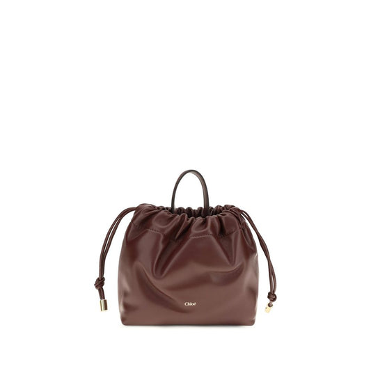 Chloé Bordeaux Calf Leather Bos Taurus Shoulder Bag