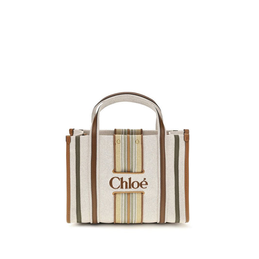 Chloé Beige Cotton Shoulder Bag