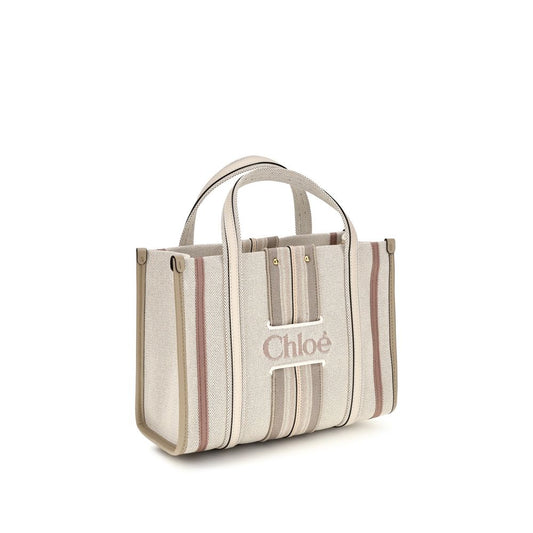 Chloé Beige Cotton Shoulder Bag