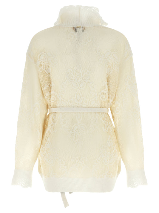Twinset White Polyamide Cardigan