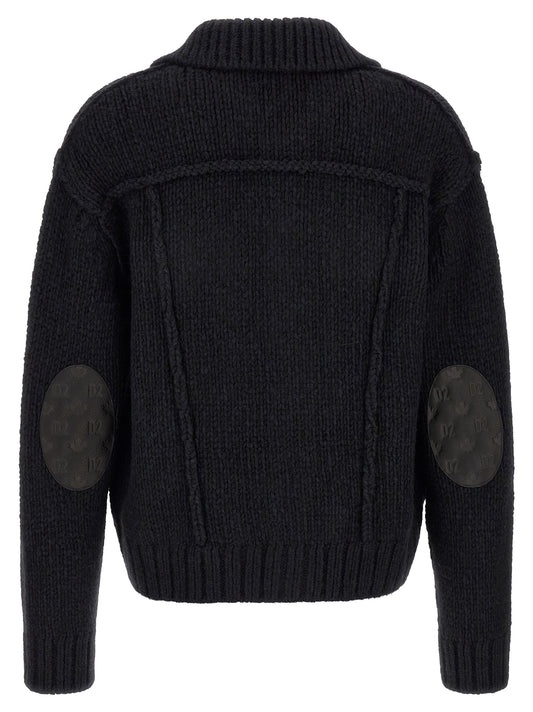 Dsquared² Blue Marabou Cardigan