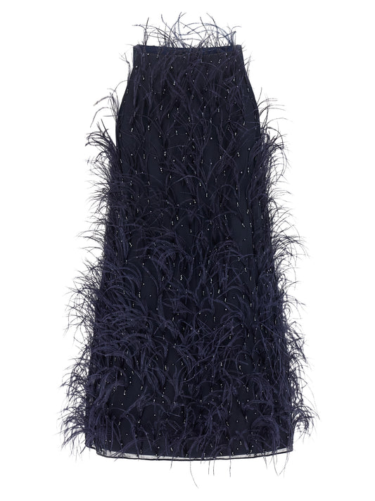 PINKO Blue Polyester Short Dress
