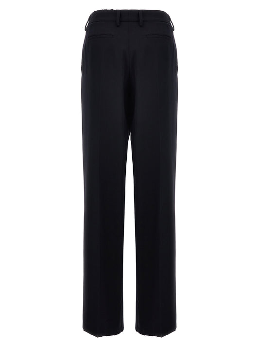 Prada Blue Wool Casual Pants