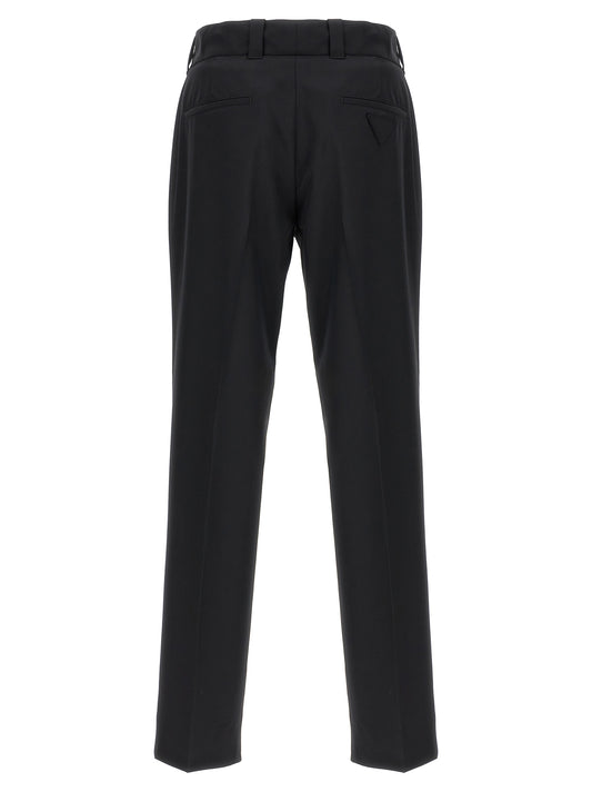 Prada Black Virgin Wool Casual Pants