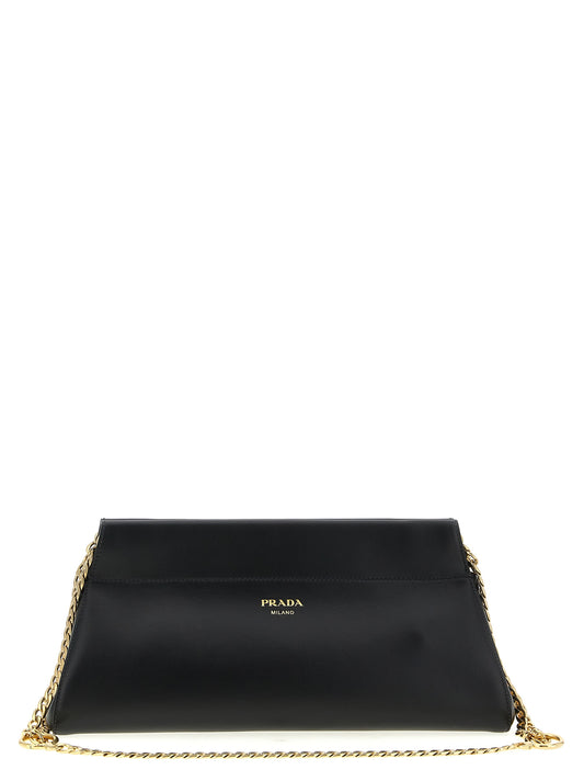 Prada Black Calfskin Shoulder Bag