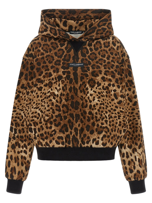 Dolce & Gabbana Brown Cotton Hoodie