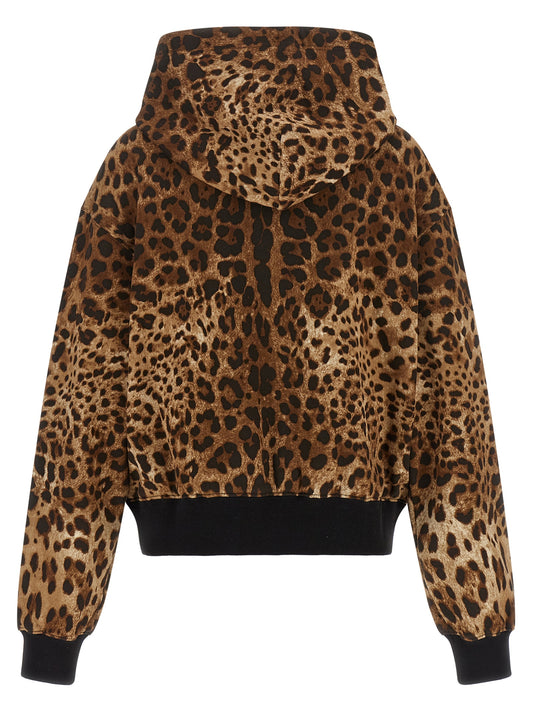Dolce & Gabbana Brown Cotton Hoodie