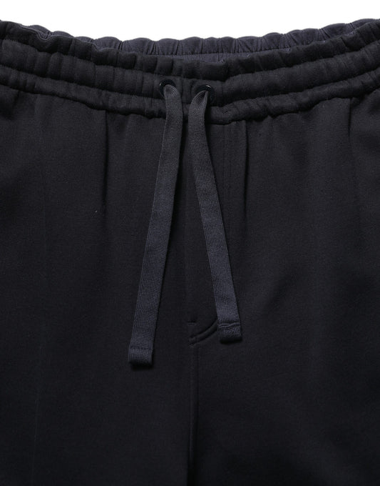 Dolce & Gabbana Dark Blue Relaxed Wide Leg Men Jogger Pants