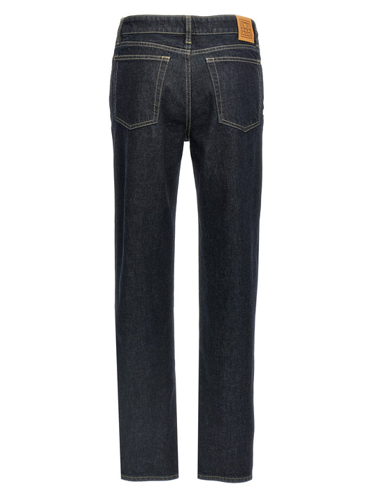 TOTEME Blue Cotton Tapered Jeans