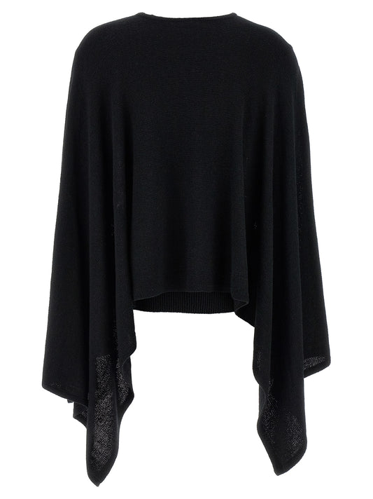 TOTEME Black Silk Cardigan
