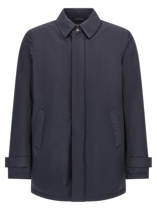 Herno Blue Polyester Parka