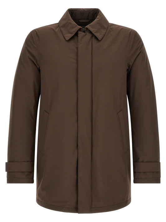 Herno Brown Polyester Parka