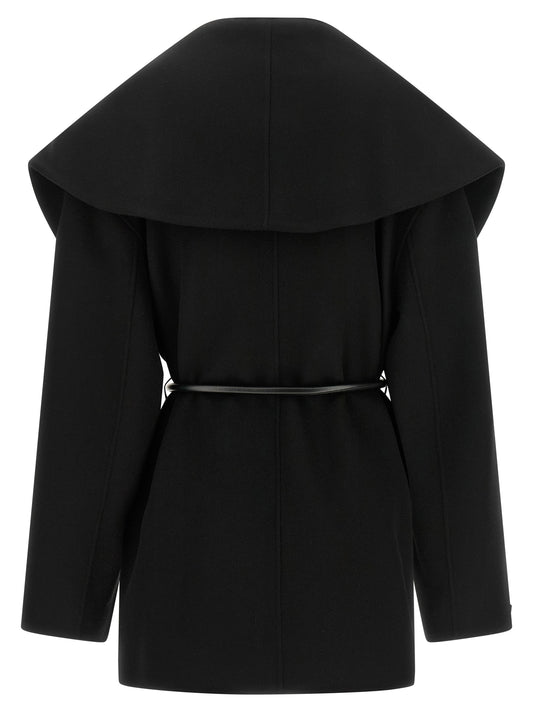 Sportmax Black Wool Coat