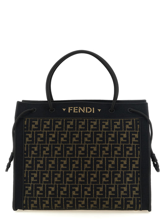 Fendi Brown Cotton Tote Bag