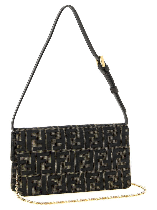 Fendi Brown Polyester Cardholder