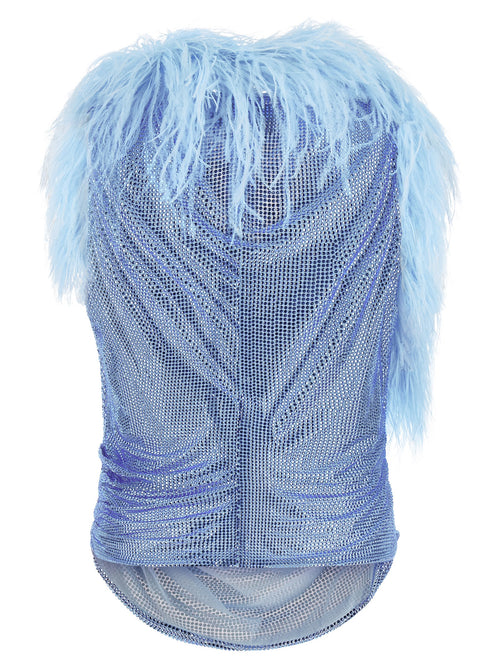 Giuseppe Di Morabito Blue Polyamide Tank Tops