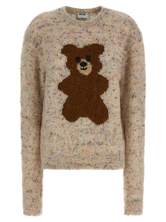 Moschino Multicolor Virgin Wool Cardigan