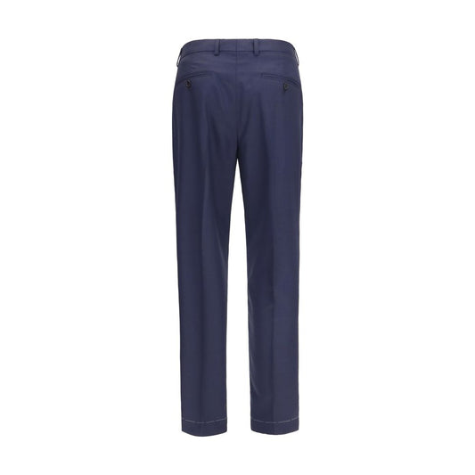 Brunello Cucinelli Blue Wool Oves Aries Dress Pants