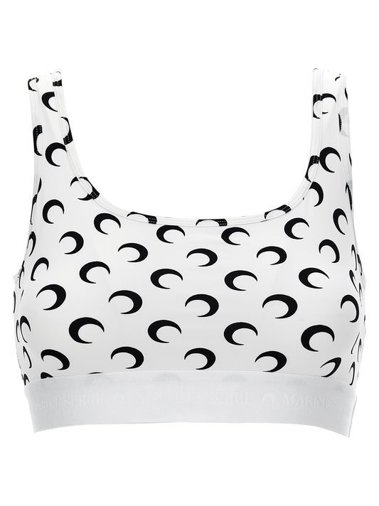 Marine Serre Bicolor Polyamide Sport Bra