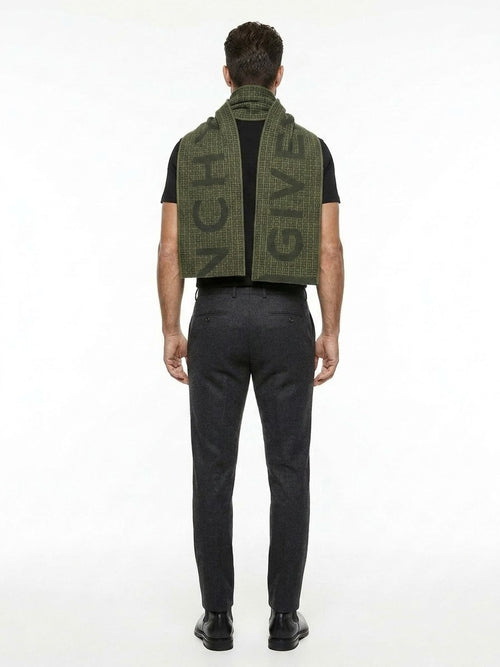 Givenchy Green Wool Scarf
