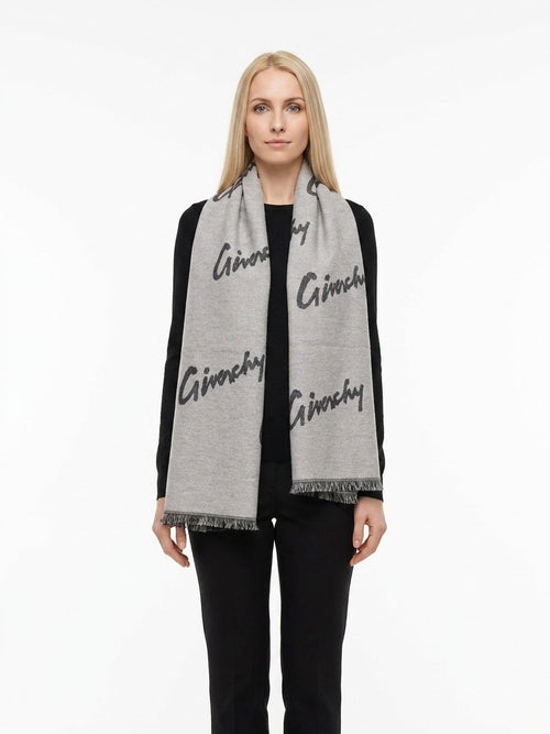 Givenchy Gray Wool Scarf