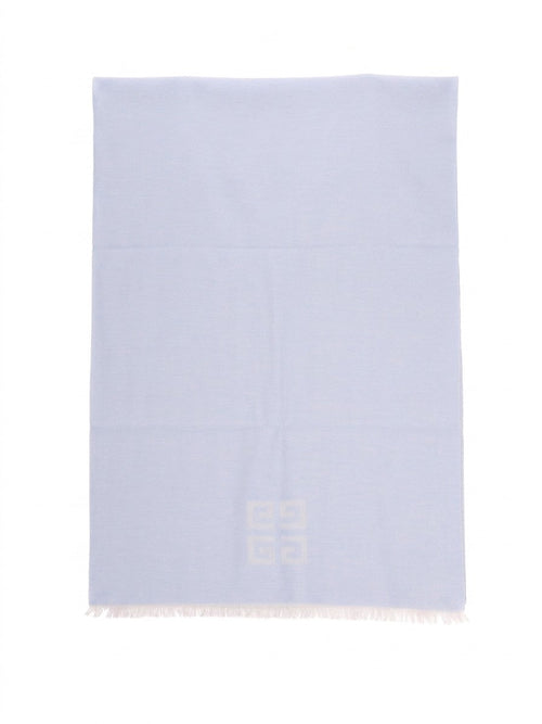 Givenchy Blue Wool Scarf