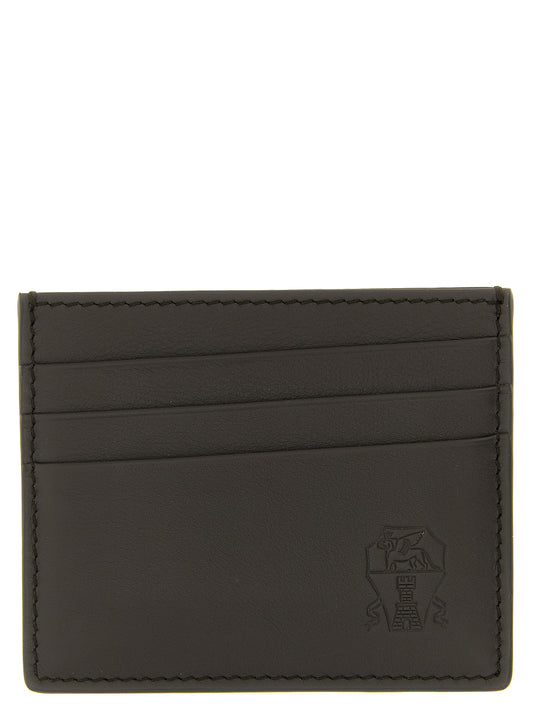 Brunello Cucinelli Black Calfskin Cardholder