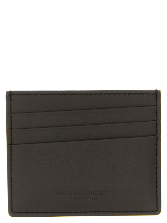 Brunello Cucinelli Black Calfskin Cardholder
