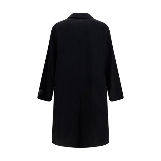 MM6 Black Wool Oves Aries Coat