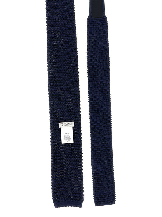Brunello Cucinelli Blue Silk Tie