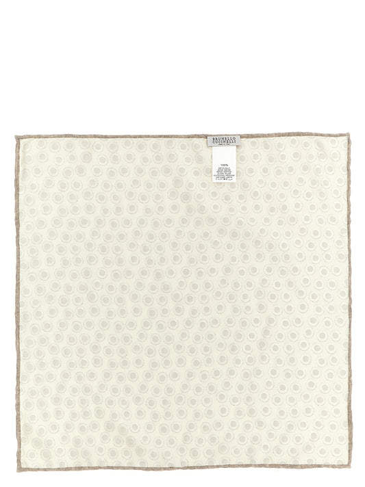 Brunello Cucinelli Beige Silk Foulard