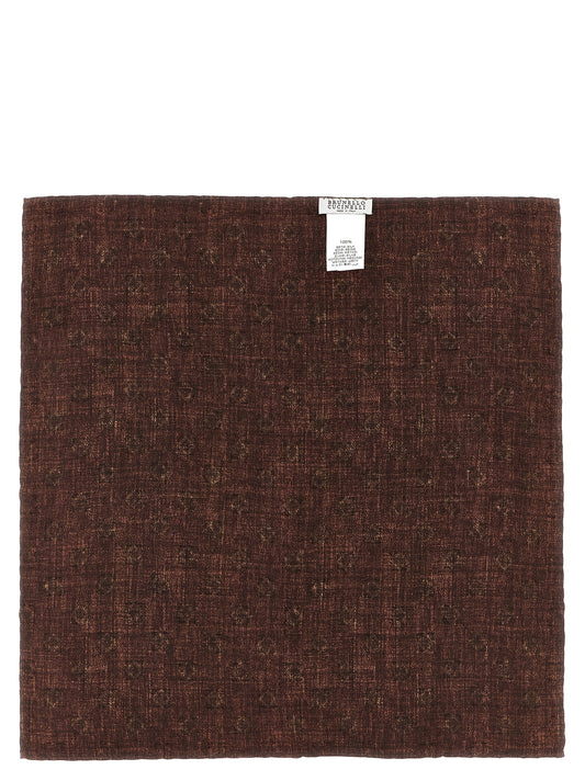 Brunello Cucinelli Multicolor Silk Pocket Square