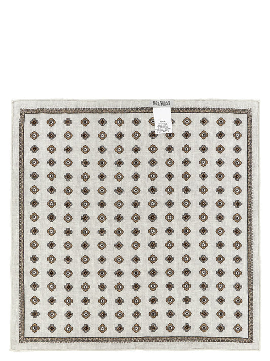Brunello Cucinelli Multicolor Silk Pocket Square