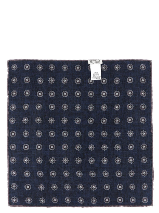 Brunello Cucinelli Multicolor Silk Pocket Square