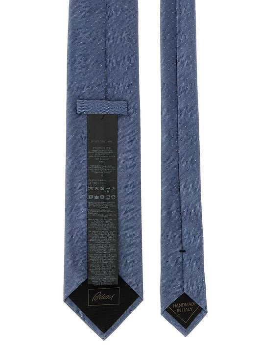 Brioni Blue Silk Tie
