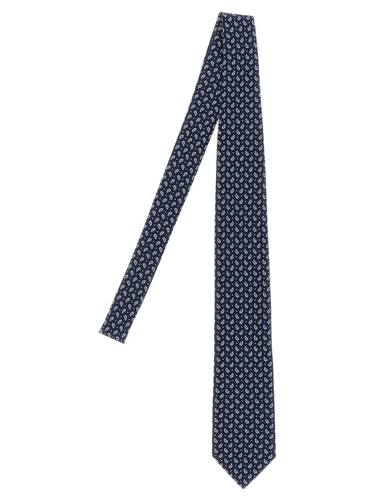 Brioni Blue Silk Tie