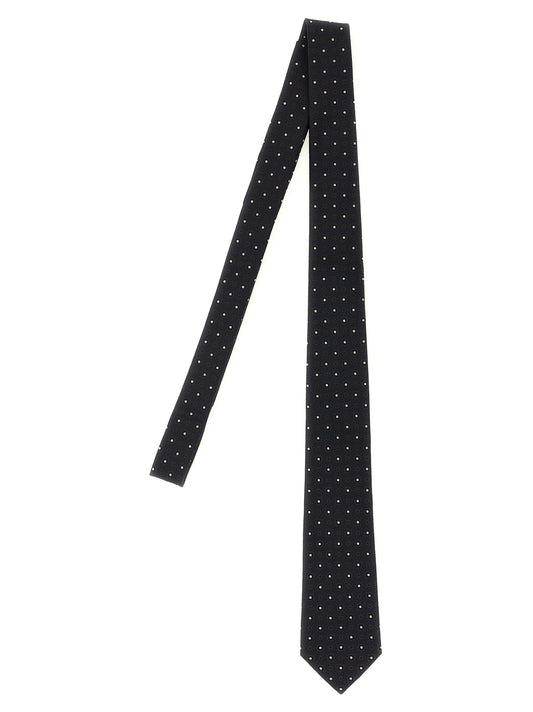 Saint Laurent Blue Silk Tie